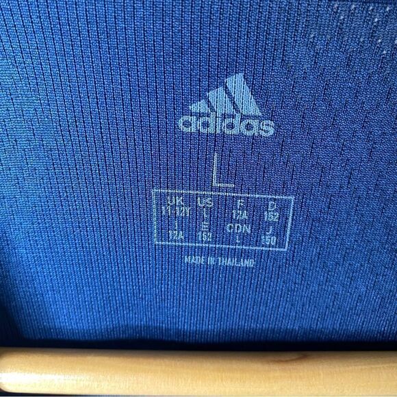 Women’s Adidas Quickset Long Sleeve Jersey Navy Blue New With Tags Breathable Lg - Picture 3 of 6